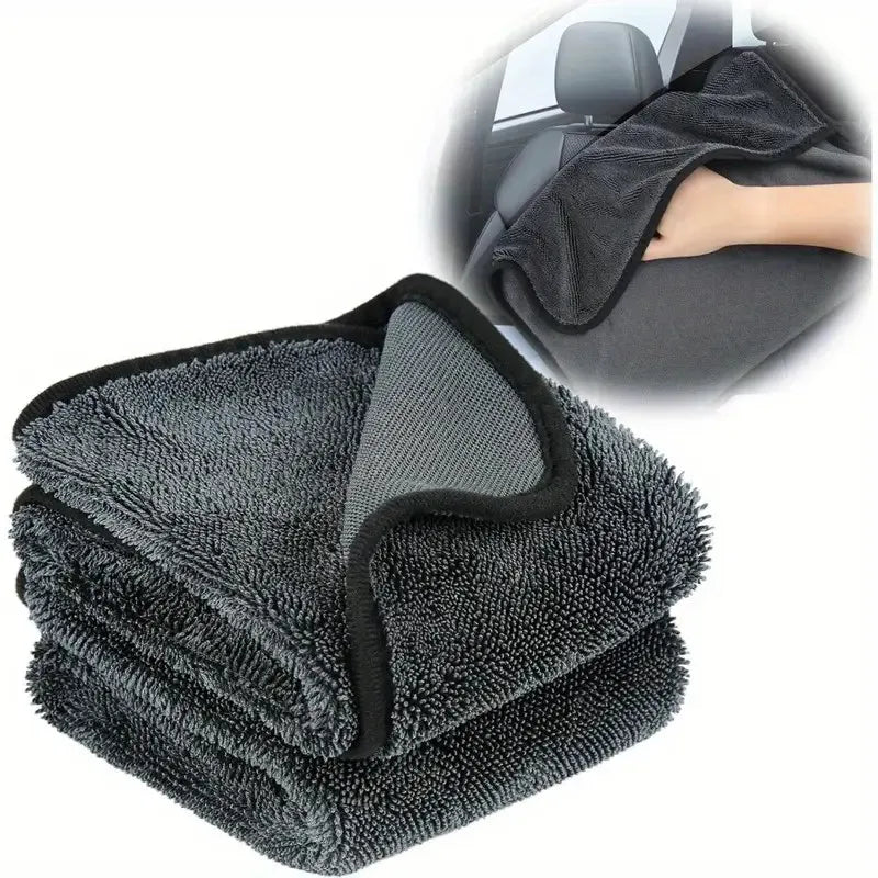 Premium Microfiber Car Cleaning Towel – 30×40cm