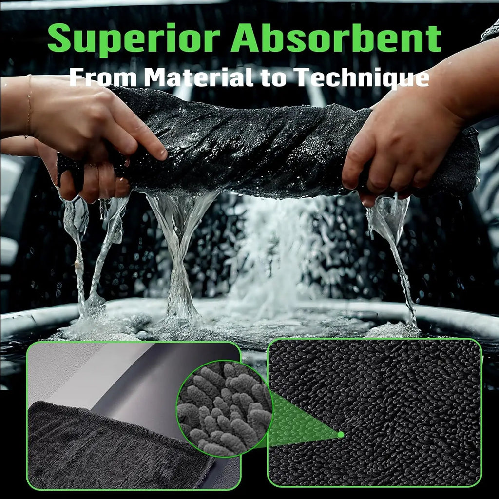 Premium Microfiber Car Cleaning Towel – 30×40cm