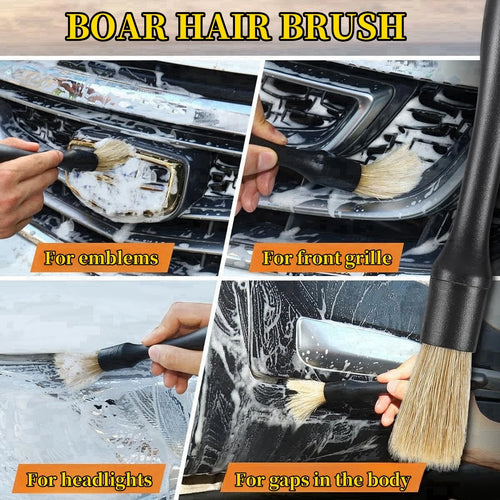 5-Piece Car Detailing Brush Set – Interior & Vent Cleaning Kit